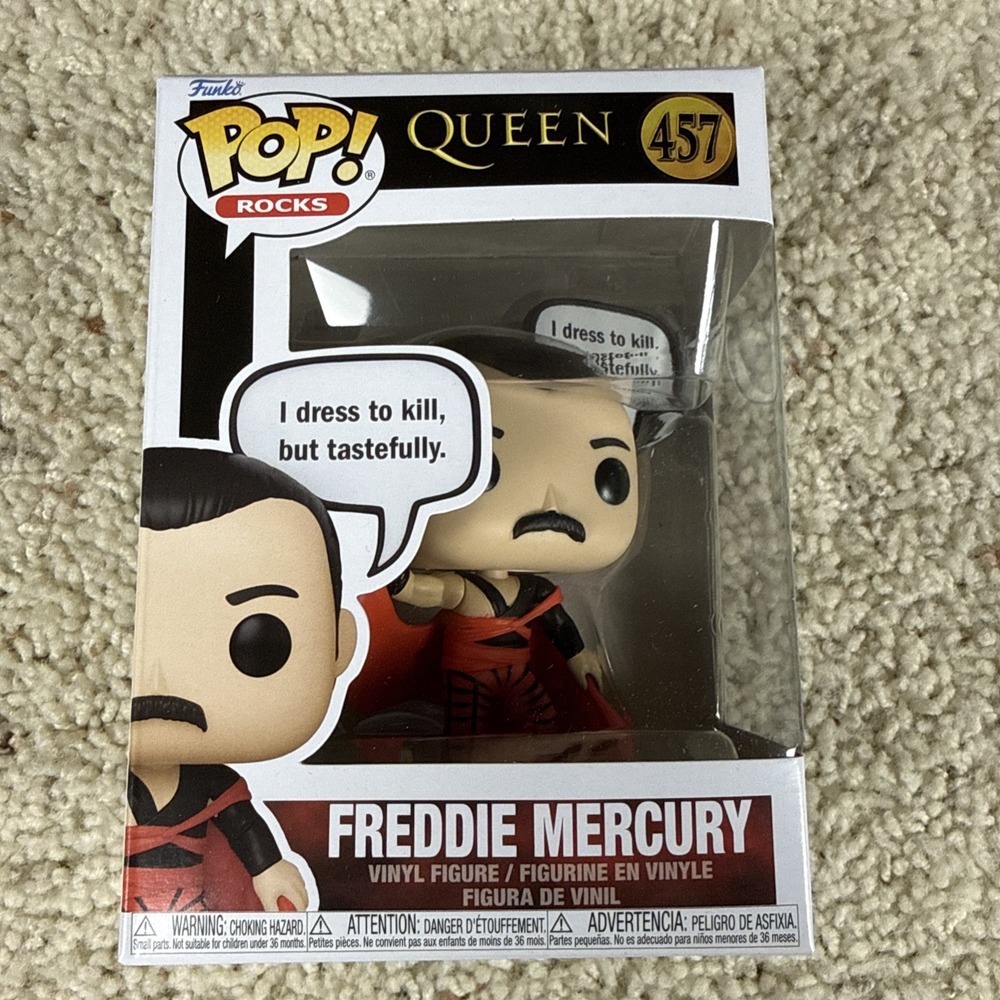 Queen Freddie Mercury POP Vinyl Figure #457 Funko Rocks Music New